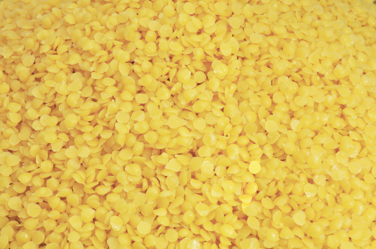 8 lb 100% Pure Natural Yellow Beeswax Pellets for Crafting Candle