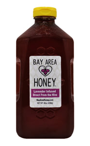 5lb Squeeze bottle lavender Infused Bay Area Honey